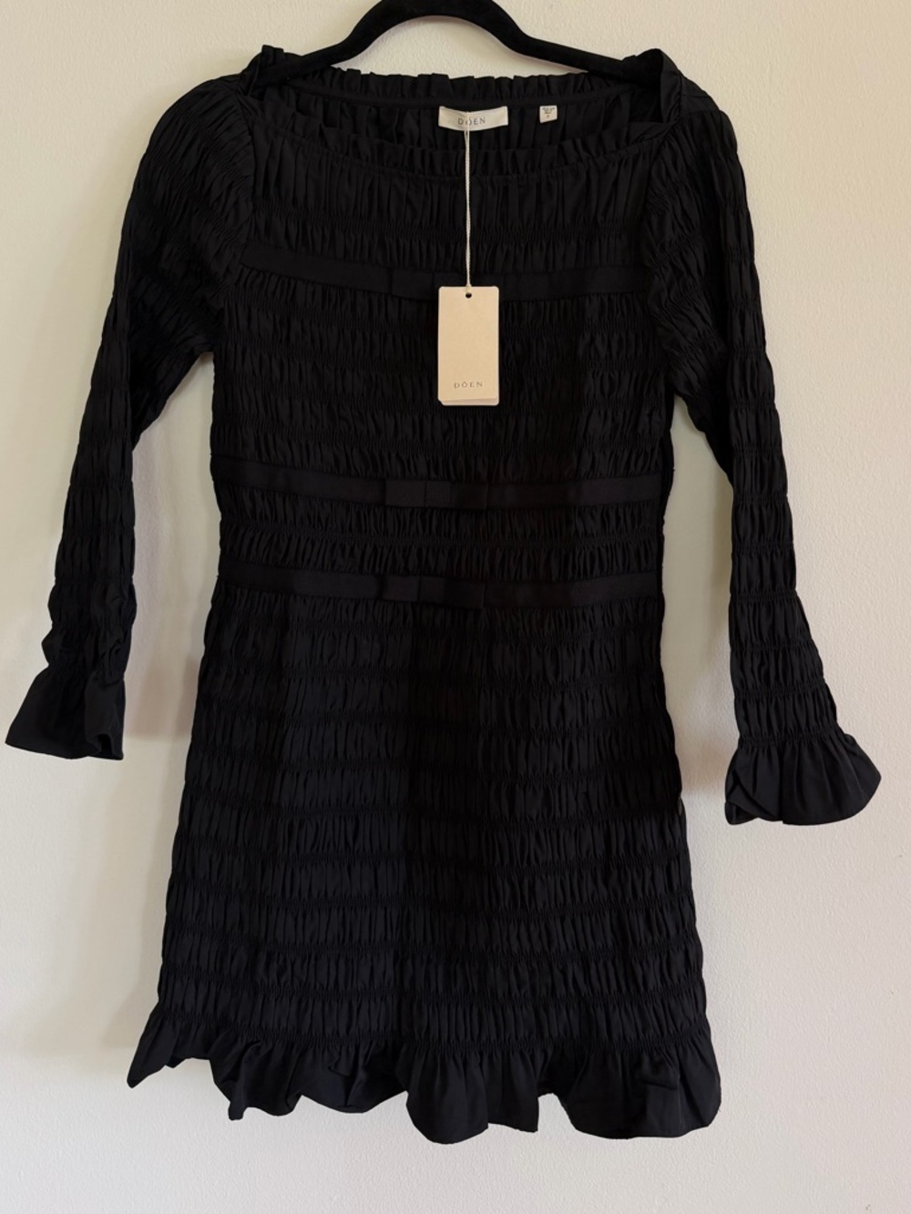Doen Black Dress NWT